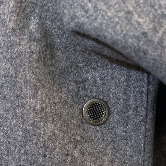 Mother Freedom "Wellfleet" Heather Grey Wool Field Jacket Made In USA Size Large - Picture 9 of 11